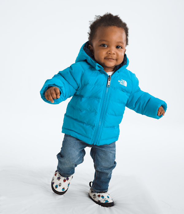 Baby Reversible Perrito Hooded Jacket TNF Meridian Blue Main