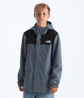 Boys Antora Rain Jacket TNF Granite Grey Main