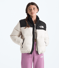 Boys Girls 1996 Retro Nuptse Jacket TNF White Dune HERO2