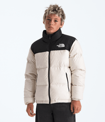 Boys Girls 1996 Retro Nuptse Jacket TNF White Dune HERO3