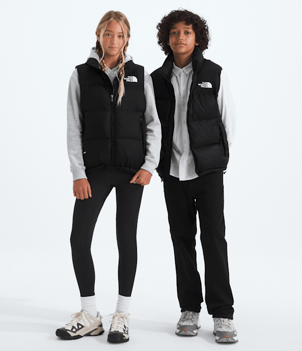 Boys Girls 1996 Retro Nuptse Vest TNF Main