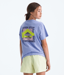 Boys Girls Escape The City Regular ShortSleeve Tee TNF Periwinkle Glow HERO2