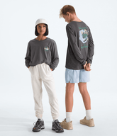Boys Girls Evolution Disconnect LongSleeve TeeGraphic TNF Anthracite Grey Main