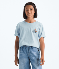 Boys Girls Evolution Flora ShortSleeve TeeGraphic TNF Polar Haze HERO2
