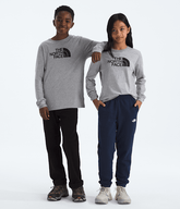 Boys Girls Evolution Half Dome LongSleeve Tee TNF TNF Pale Grey Heather Main