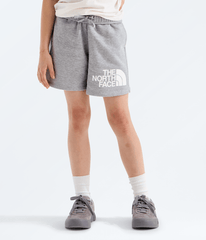 Boys Girls Evolution Half Dome Shorts TNF TNF Pale Grey Heather HERO2