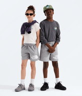 Boys Girls Evolution Half Dome Shorts TNF TNF Pale Grey Heather Main