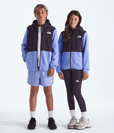 Boys Girls Glacier FullZip Hoodie TNF Periwinkle GlowEndless Dusk Main