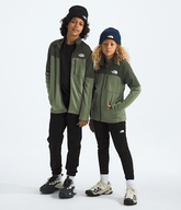 Boys Girls Hike Mid Layer FullZip TNF Bark MistNew Taupe Green Main
