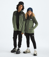 Boys Girls Hike Mid Layer FullZip TNF Bark MistNew Taupe Green Main