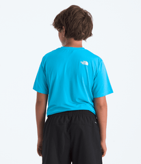 Boys Girls New 247 ShortSleeve Tee TNF Meridian Blue BACK