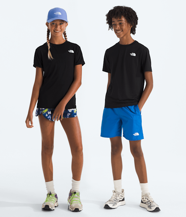 Boys Girls New 247 ShortSleeve Tee TNF TNF Black Main