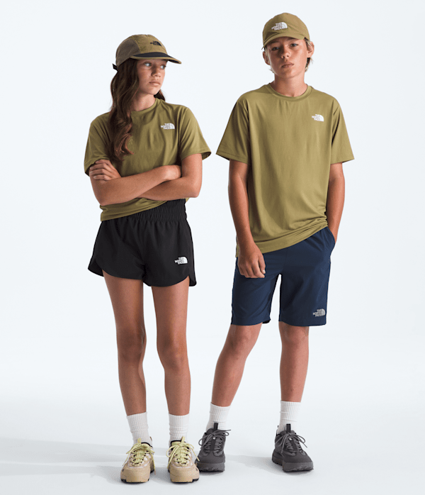 Boys Girls New 247 ShortSleeve Tee TNF Cedar Main