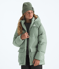 Boys Girls North Down FleeceLined Short Parka TNF Slate Moss HERO3