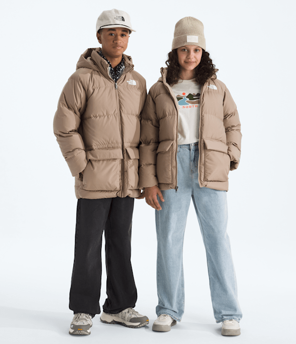 Boys Girls North Down FleeceLined Short Parka TNF Main