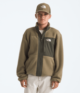 Boys Yumiori FullZip Jacket TNF CedarNew Taupe Green Main