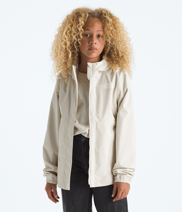 Girls Antora Rain Jacket TNF White DuneWhite Dune Main