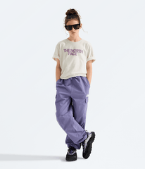 Girls Chalbi Relaxed ShortSleeve TeeGraphic TNF White Dune HERO2