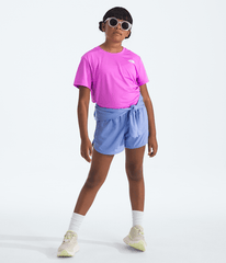 Girls Flex ShortSleeve Tee TNF Violet Crocus HERO2