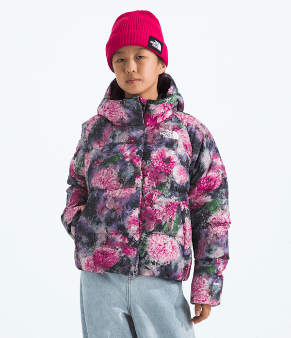 Girls North Down Hooded JacketPrint TNF Main