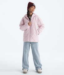 Girls Reversible Shasta Short Parka TNF Pale Blossom HERO2
