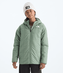 Girls Reversible Shasta Short Parka TNF Slate Moss Main