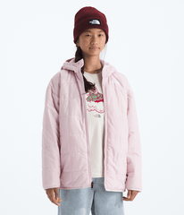 Girls Reversible Shasta Short Parka TNF Pale Blossom Main