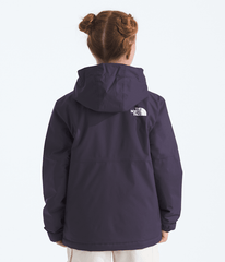 Girls Warm Antora Rain Jacket TNF Endless Dusk BACK