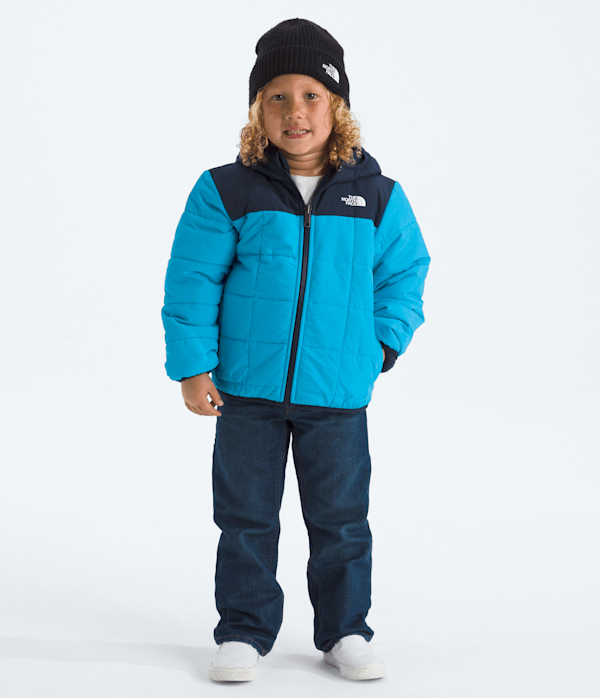 Kids Boys Reversible Shasta FullZip Hooded Jacket TNF Meridian BlueSummit Navy Main