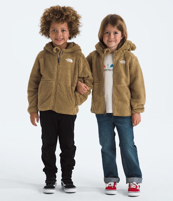 Kids Campshire FullZip Hoodie TNF Teddy Brown Main