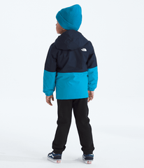 Kids Warm Antora Rain Jacket TNF Summit NavyMeridian Blue BACK