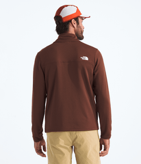 Mens Cedar Trail Grid Fleece FullZip Jacket TNF Ember Soil BACK