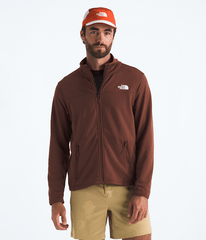 Mens Cedar Trail Grid Fleece FullZip Jacket TNF Ember Soil Main