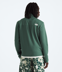 Mens Cedar Trail Grid Fleece Zip TNF Duck Green BACK