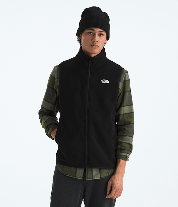 Mens Glacier Fleece Vest TNF Main