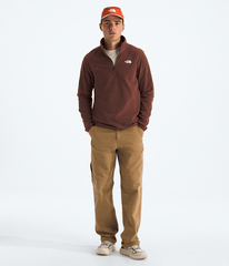 Mens Glacier Fleece Zip Jacket TNF Ember Soil HERO2