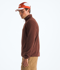 Mens Glacier Fleece Zip Jacket TNF Ember Soil MODEL34