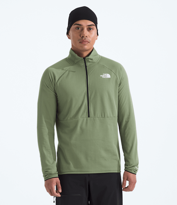 Mens Summit Series FUTUREFLEECE LT Zip TNF Bark Mist Main