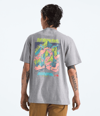 Mens TNF Essential Expedition Series ShortSleeve TeeGraphic TNF TNF Pale Grey Heather Main