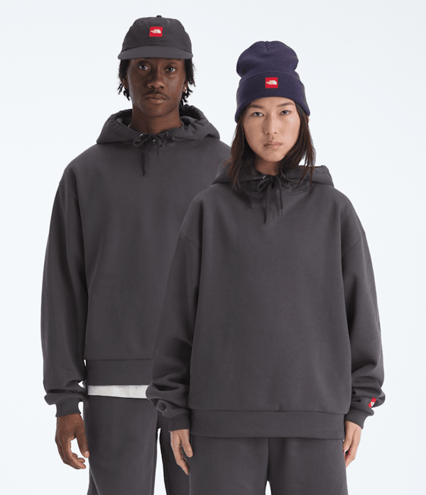 Mens TNF Red Box Hoodie TNF Obsidian Main