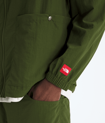 Mens TNF Red Box Nylon LongSleeve Shirt TNF Woodland Green HERO3