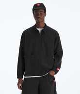 Mens TNF Red Box Nylon LongSleeve Shirt TNF TNF Black Main