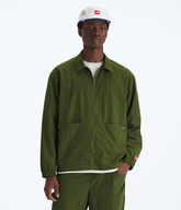 Mens TNF Red Box Nylon LongSleeve Shirt TNF Woodland Green Main