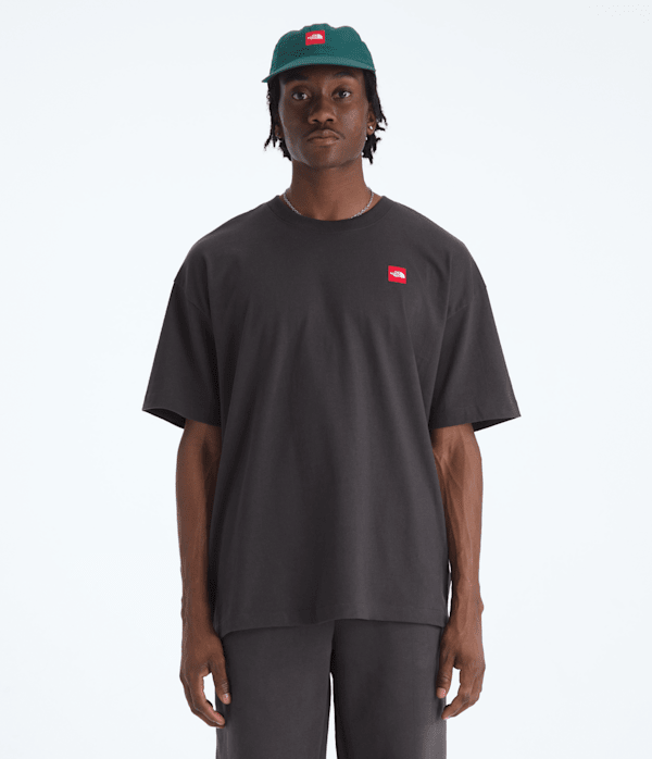 Mens TNF Red Box ShortSleeve Tee TNF Obsidian Main