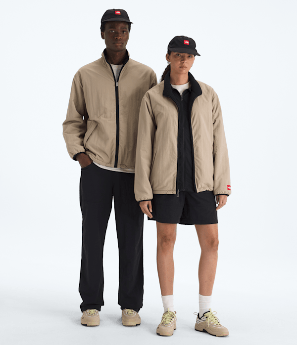TNF Red Box Reversible Fleece Jacket TNF Mushroom GreyTNF Black Main