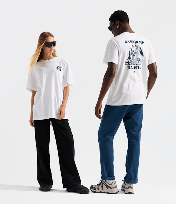 Unisex Basecamp Barista Relaxed ShortSleeve TeeGraphic TNF Main