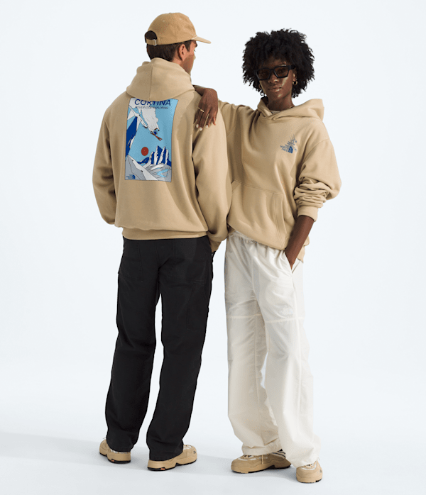 Unisex Mountain Celebration Relaxed HoodieGraphic TNF Main