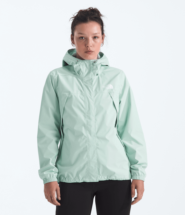 Womens Antora Rain Jacket TNF Opal Frost Main