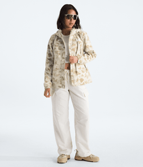 Womens Antora Rain JacketPrint TNF Pale Khaki Heritage Print HERO2