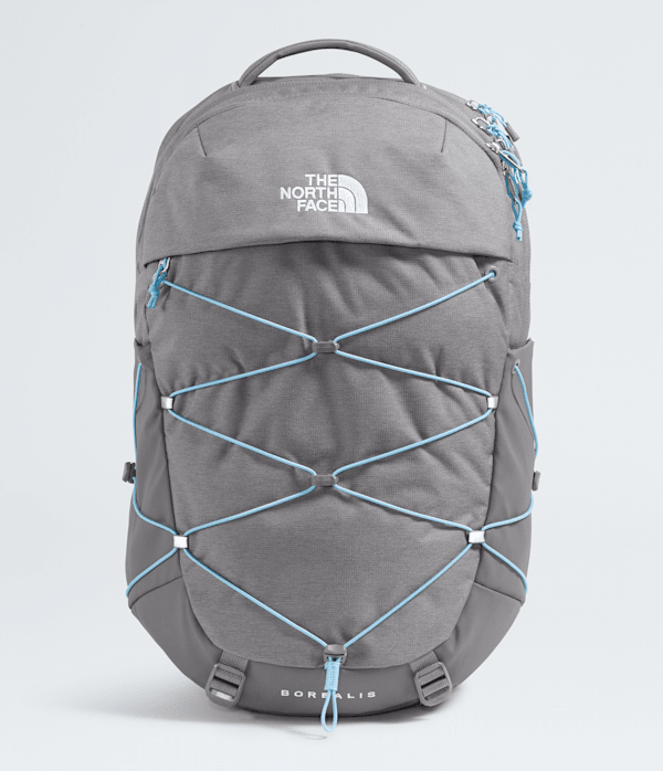 Womens Borealis Backpack 27L TNF Zinc Grey Dark HeatherPowder Blue HERO
